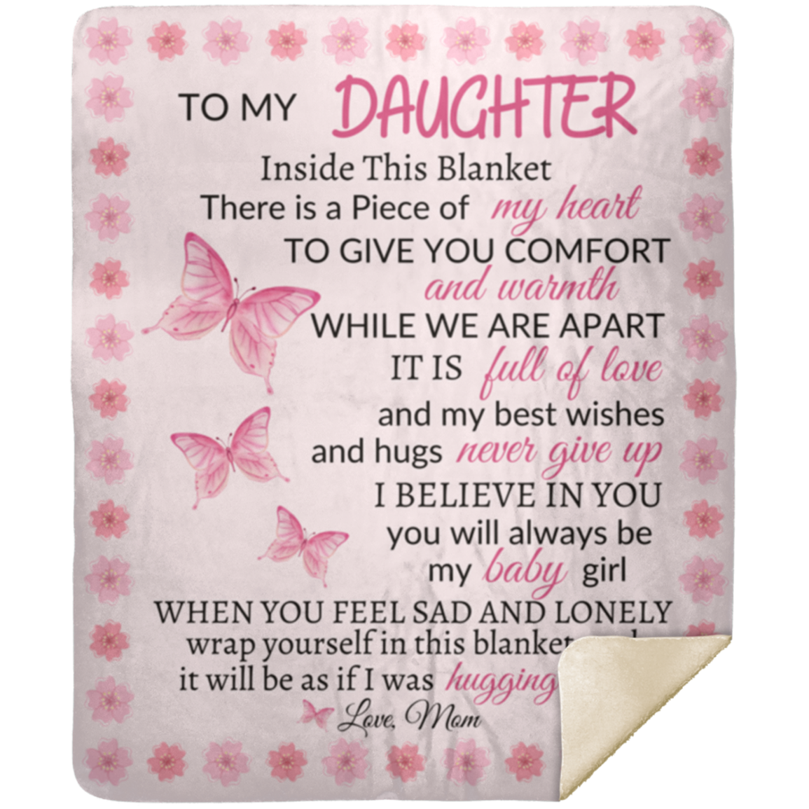 To My Daughter | Butterfly Blanket