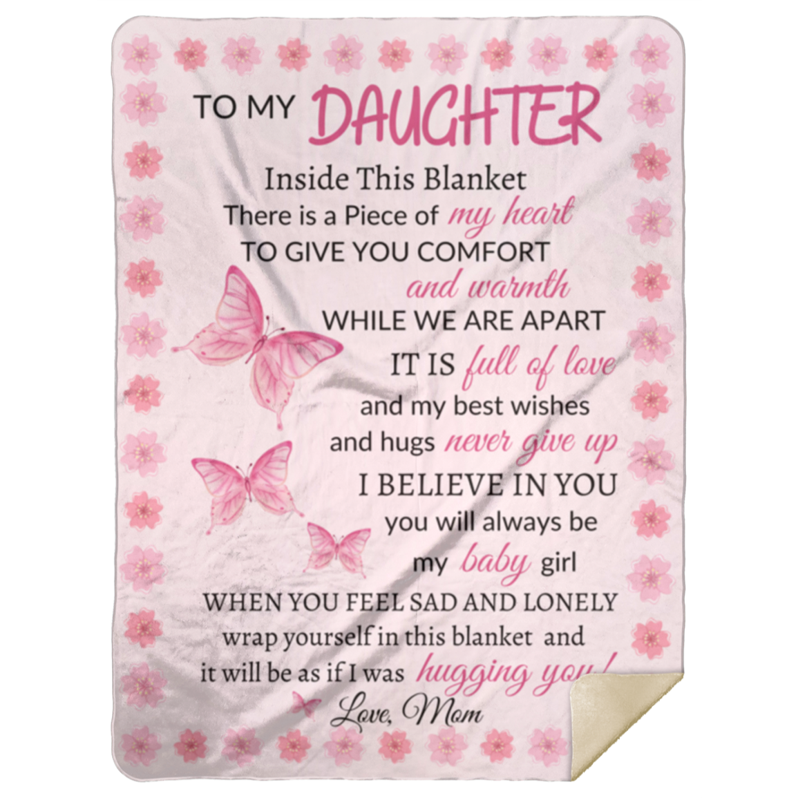 To My Daughter | Butterfly Blanket
