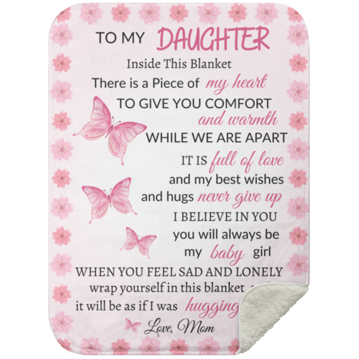To My Daughter | Butterfly Blanket