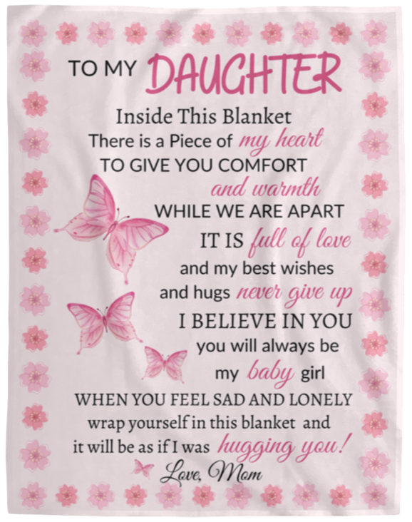 To My Daughter | Butterfly Blanket