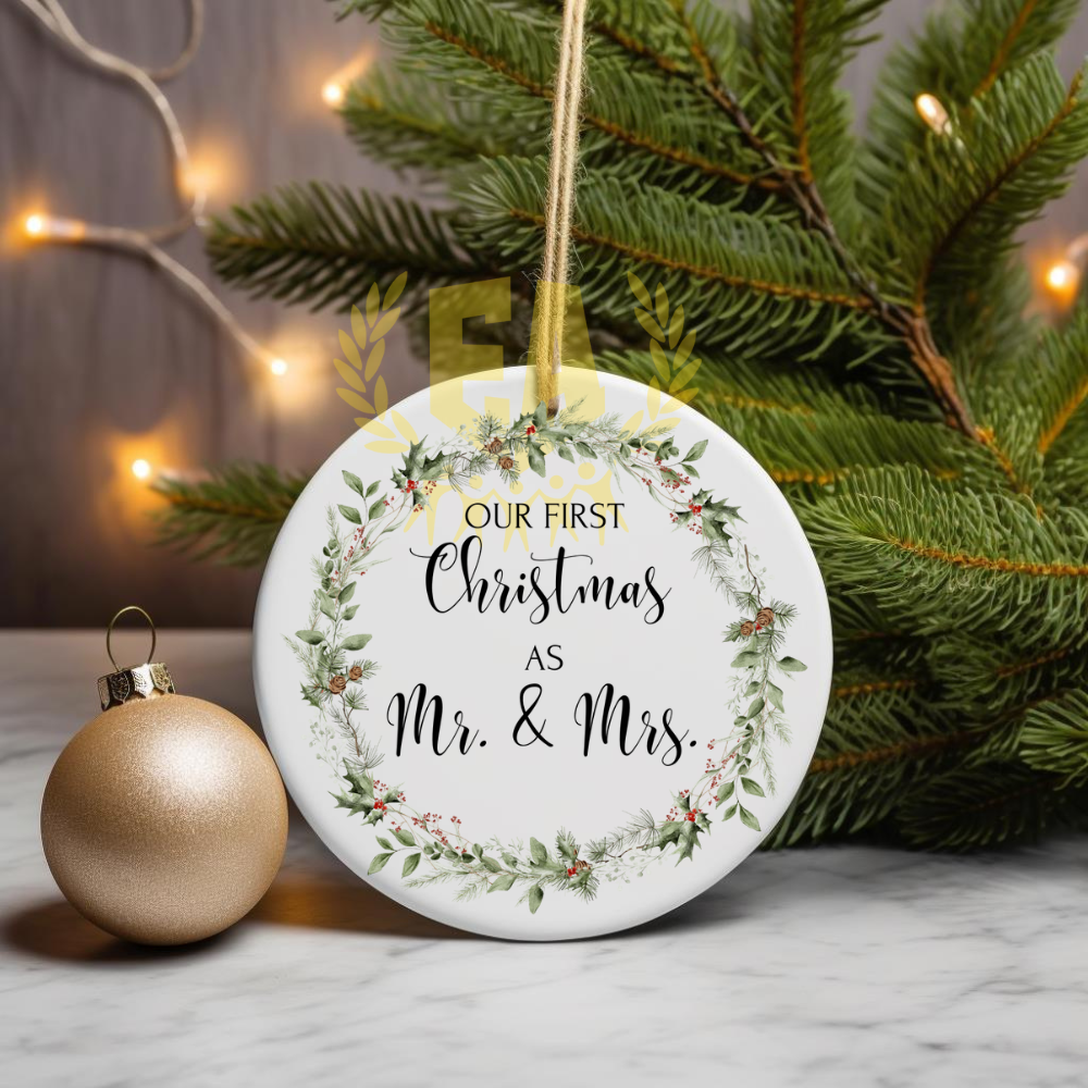 Ornaments | Our First Christmas as Mr. & Mrs.