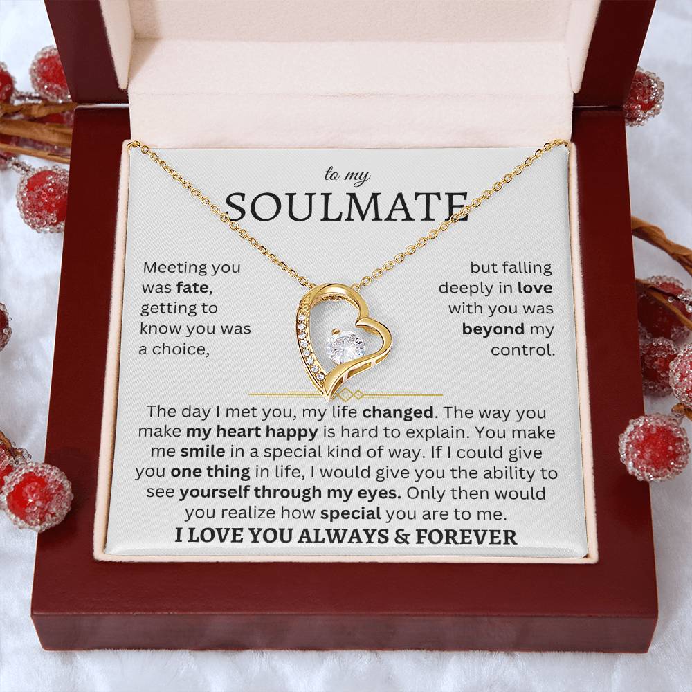 To My Soulmate | One Thing In Life | Forever Love Necklace