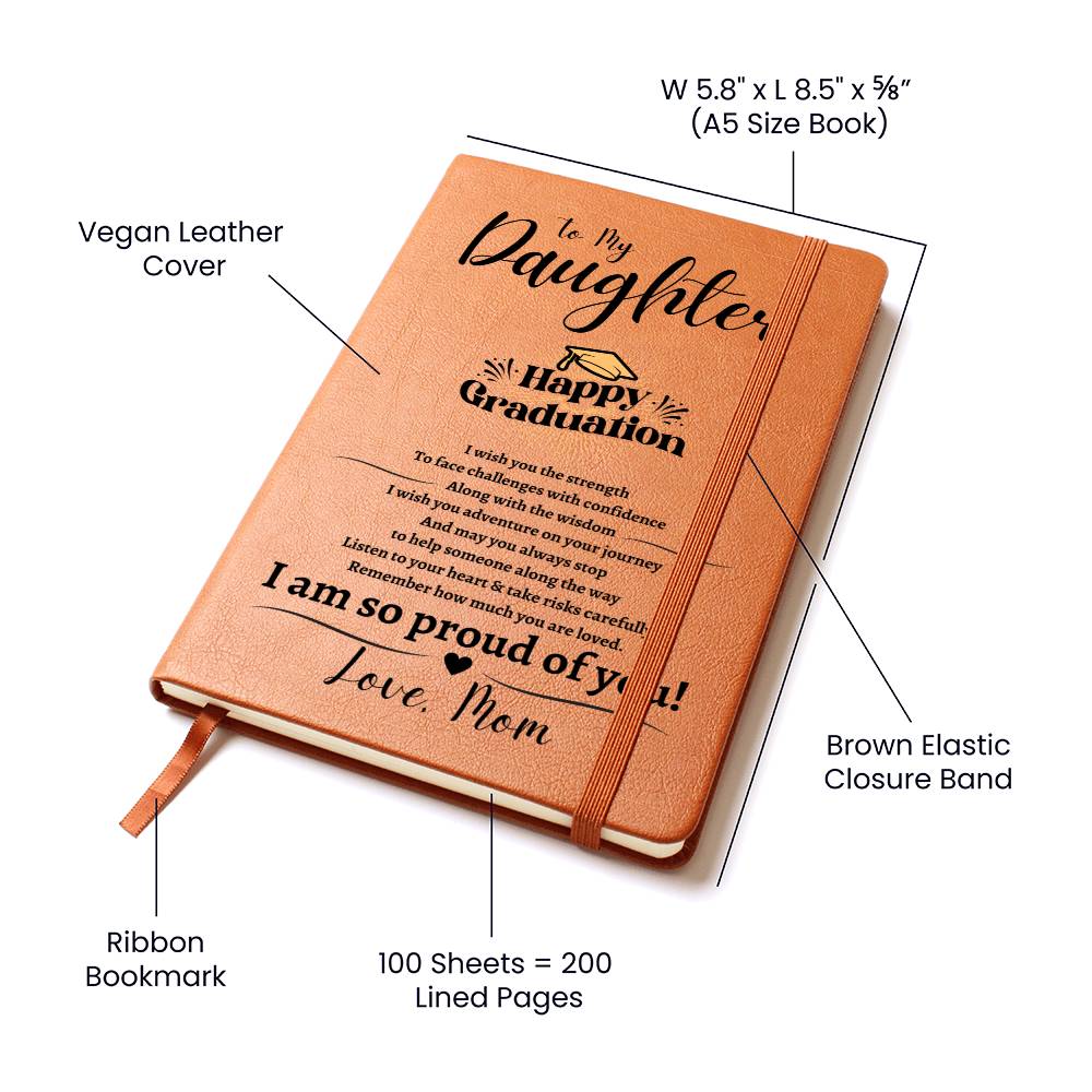 To My Daughter |Graduation Gift 2024 | Leather Journal |