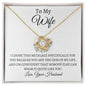 To My Wife | Gem Of My Life | Love Knot Necklace