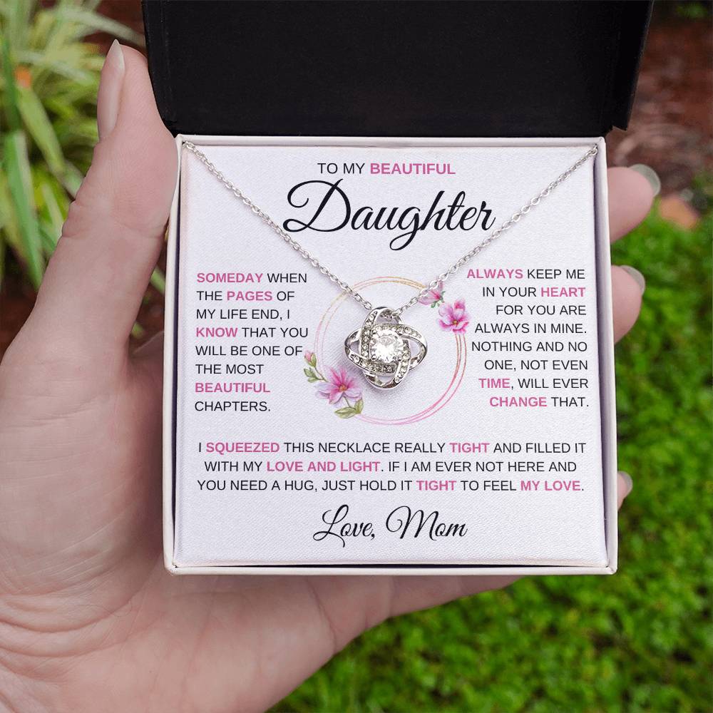 To My Beautiful Daughter | Someday When | Love Knot Necklace
