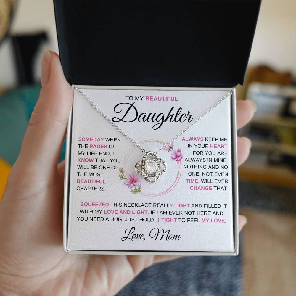To My Beautiful Daughter | Someday When | Love Knot Necklace
