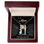 To My Mom | You Are Loved |Love Knot Necklace