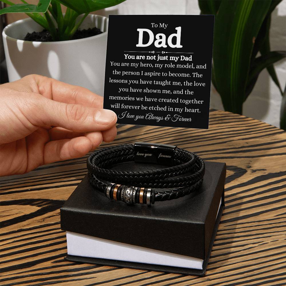 To My Dad | You are not just my Dad | Love You Forever Bracelet
