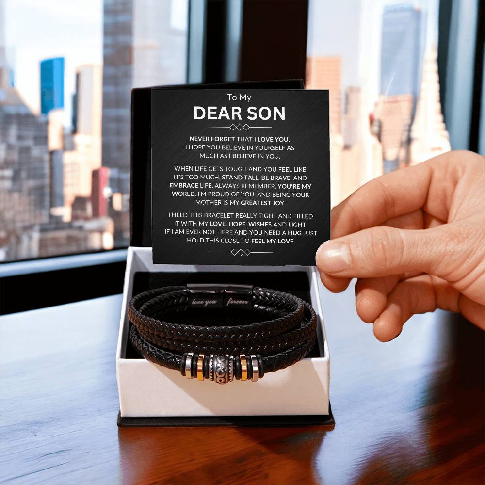To My Son | Never Forget | Love You Forever Bracelet