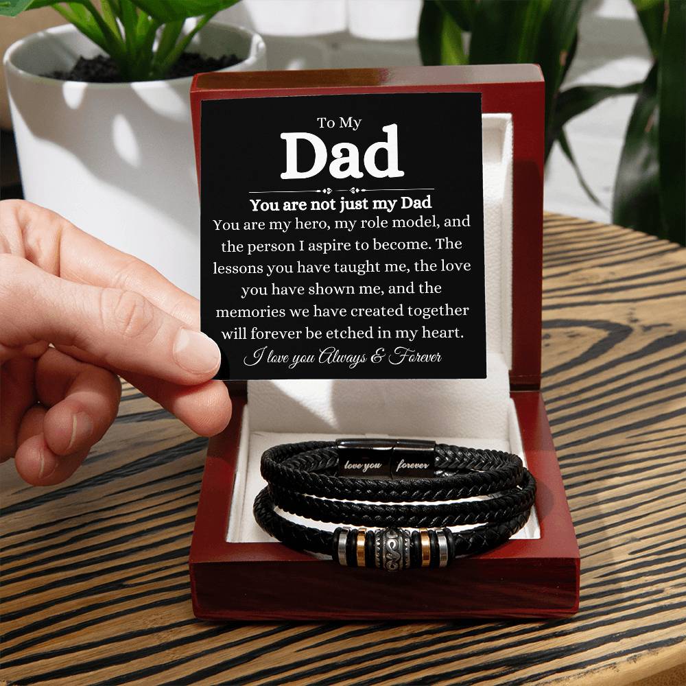 To My Dad | You are not just my Dad | Love You Forever Bracelet
