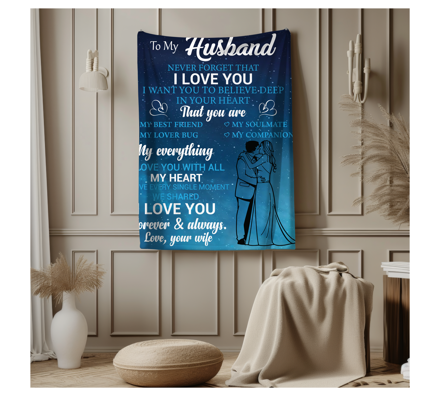 To My HUsband | Arctic Fleece Blanket