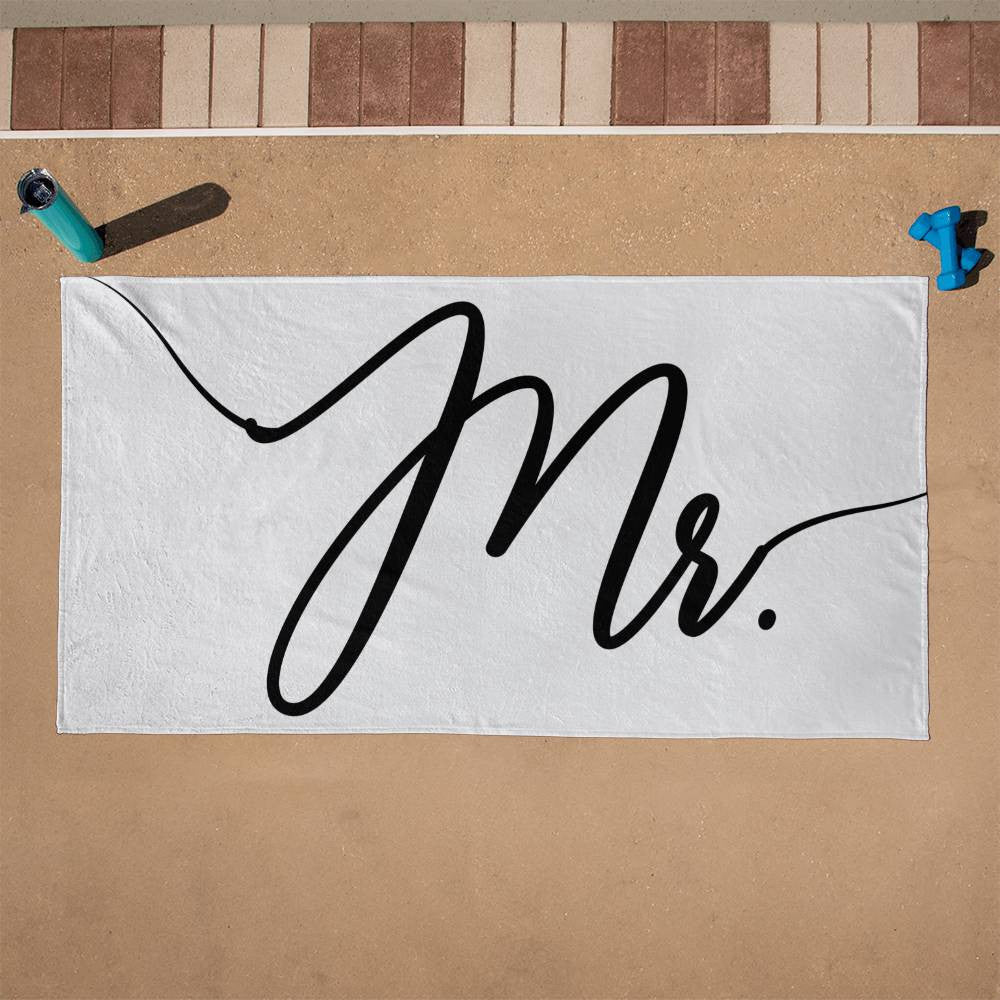 Mr. and Mrs. Beach Towels | Wedding Gift