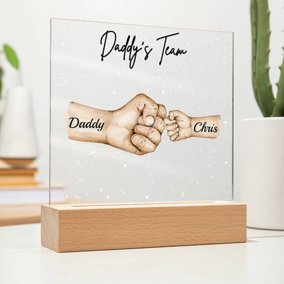 Daddy's Team | Personalized Acrylic Plaque