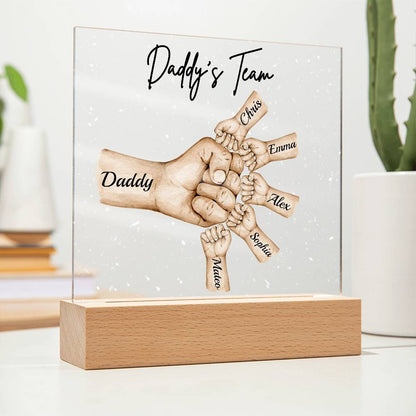 Daddy's Team | Personalized Acrylic Plaque