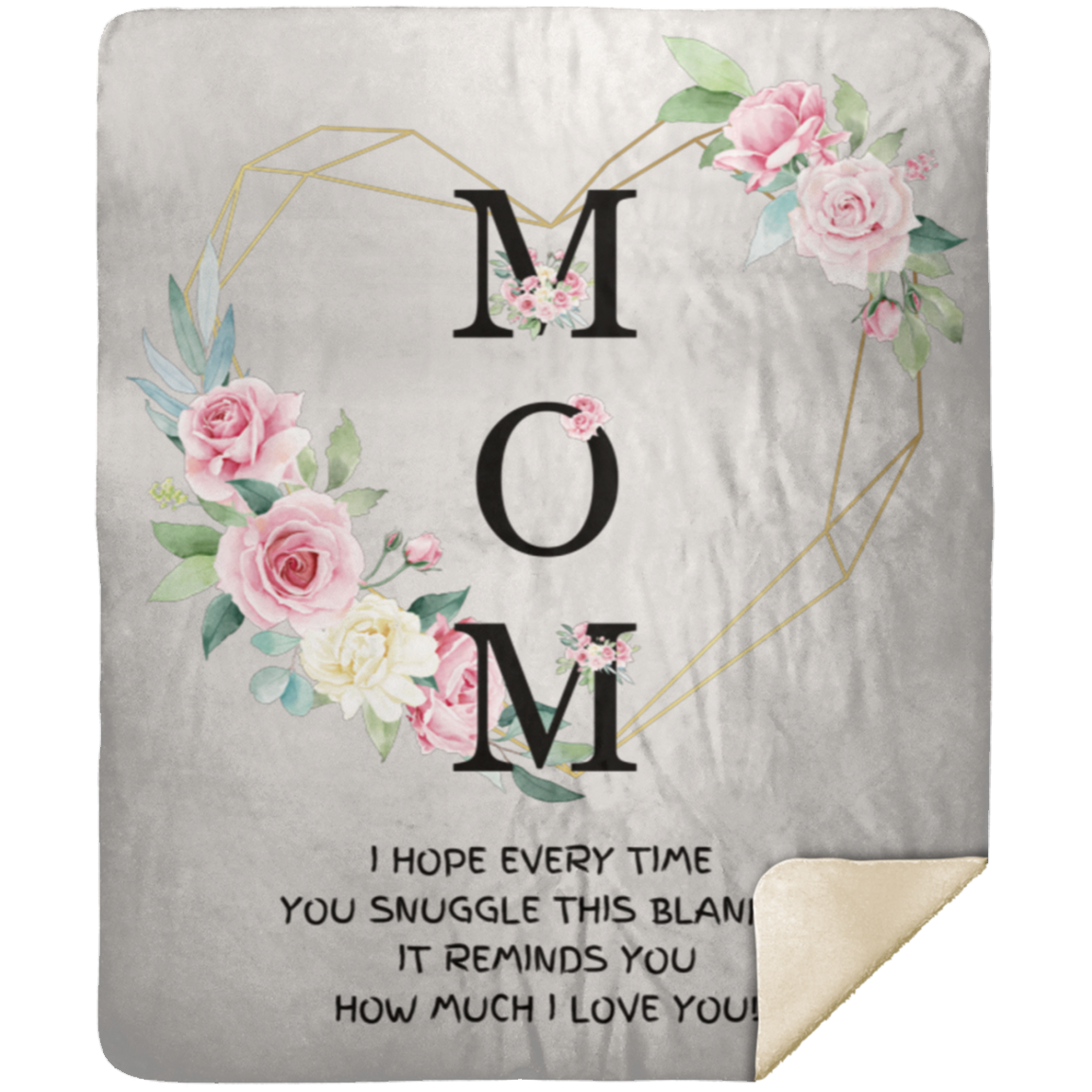 MOM | How Much I Love You | Flower Blanket