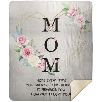 MOM | How Much I Love You | Flower Blanket