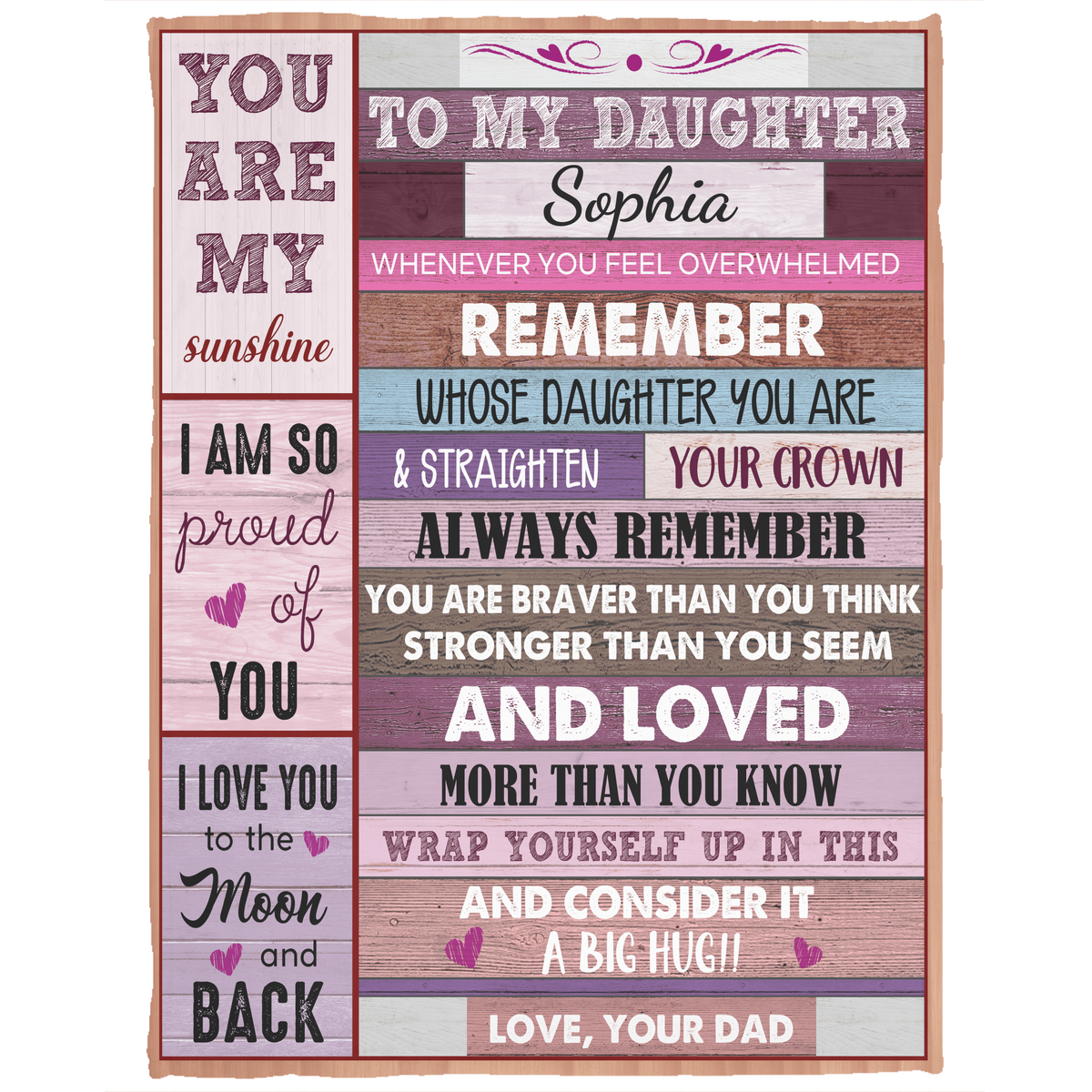 To My Daughter | Braver Than You Think | Blanket