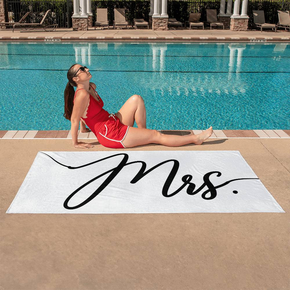 Mr. and Mrs. Beach Towels | Wedding Gift