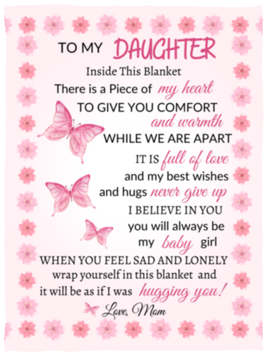 To My Daughter | Butterfly Blanket