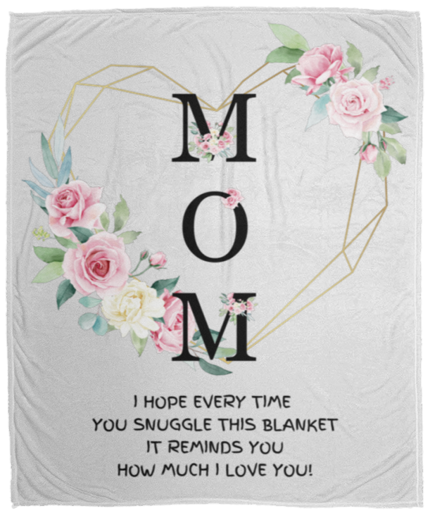 MOM | How Much I Love You | Flower Blanket