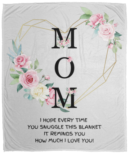 MOM | How Much I Love You | Flower Blanket