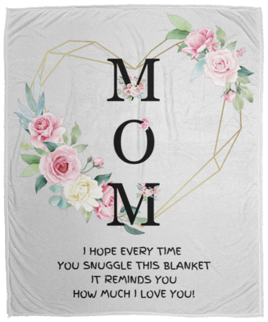 MOM | How Much I Love You | Flower Blanket