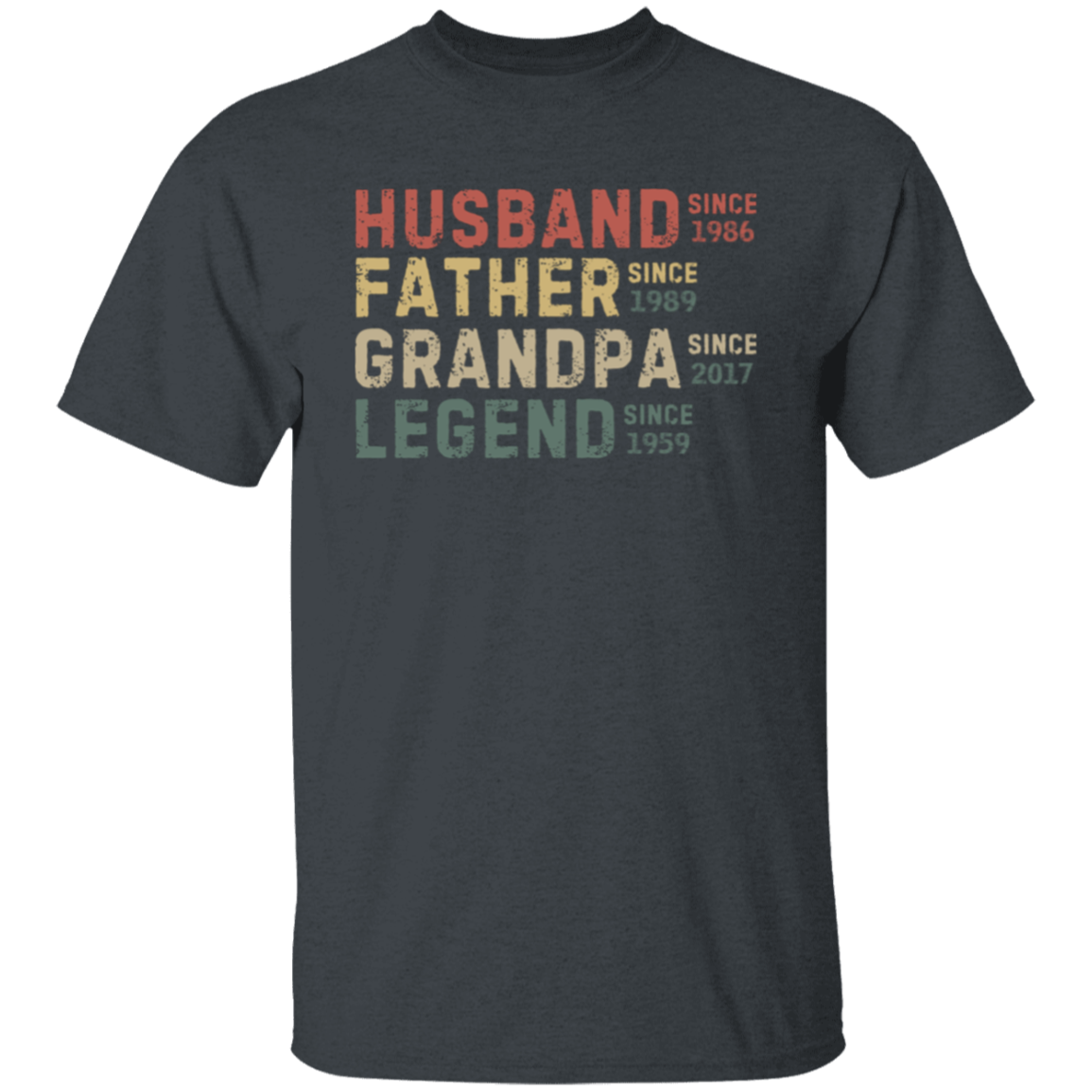 Husband Father Grandpa Legend T-Shirt