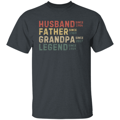 Husband Father Grandpa Legend T-Shirt