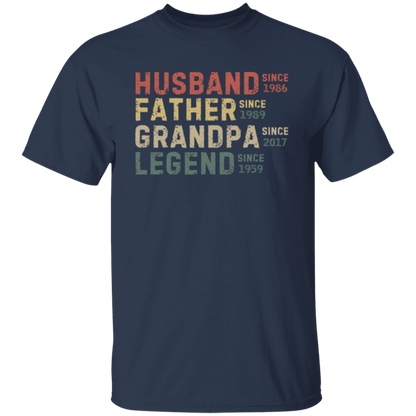 Husband Father Grandpa Legend T-Shirt