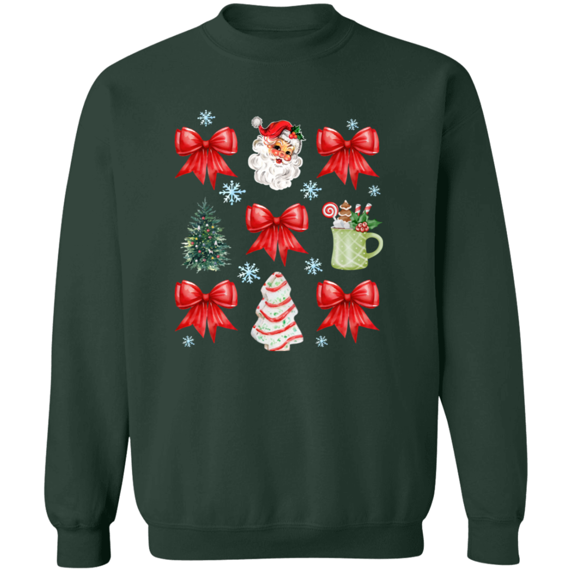 Christmas Coquette Bow T-shirt | Sweatshirt