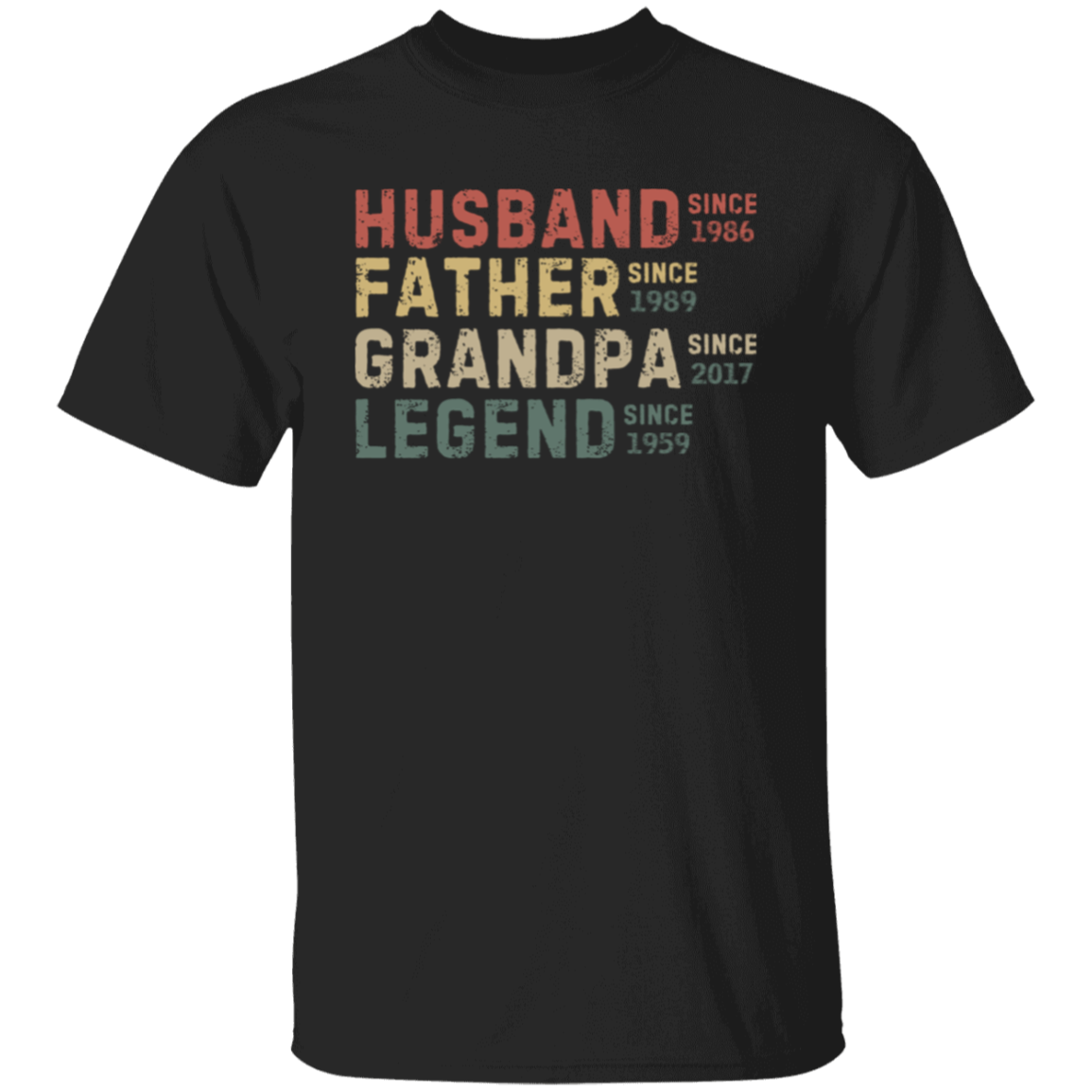 Husband Father Grandpa Legend T-Shirt