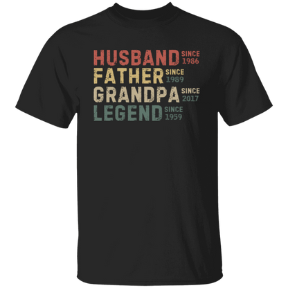 Husband Father Grandpa Legend T-Shirt