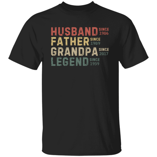 Husband Father Grandpa Legend T-Shirt