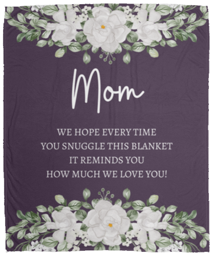 Mom Flower Blanket | How Much We Love You | Mother's Day Gift