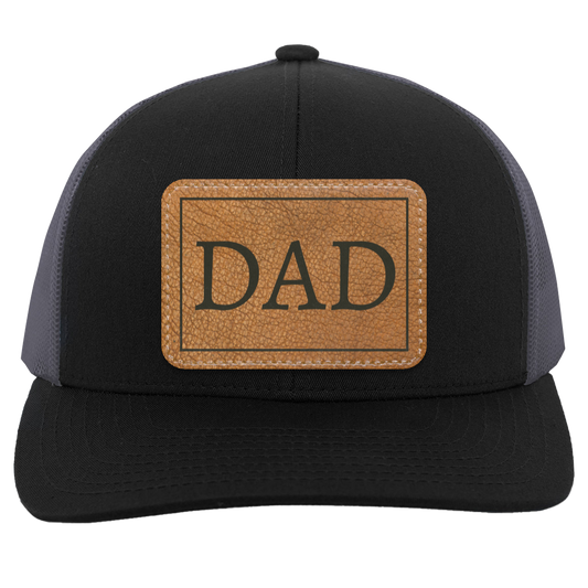 Dad - Leather | Trucker Patch Hat