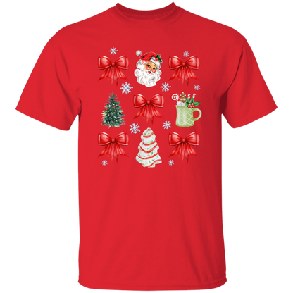 Christmas Coquette Bow T-shirt | Sweatshirt