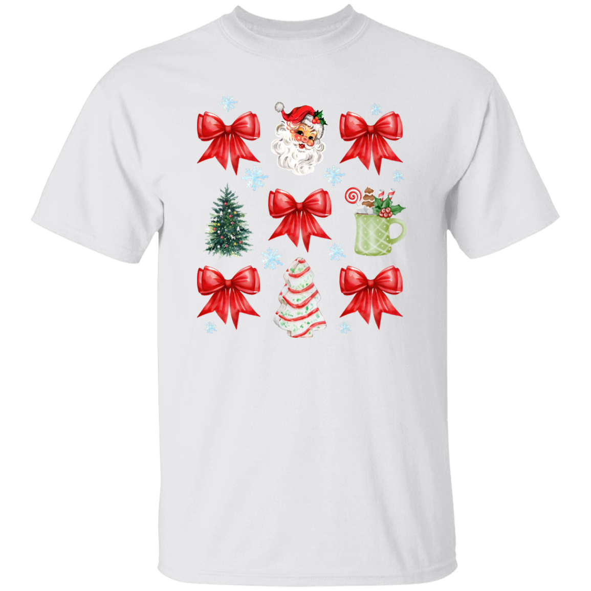 Christmas Coquette Bow T-shirt | Sweatshirt