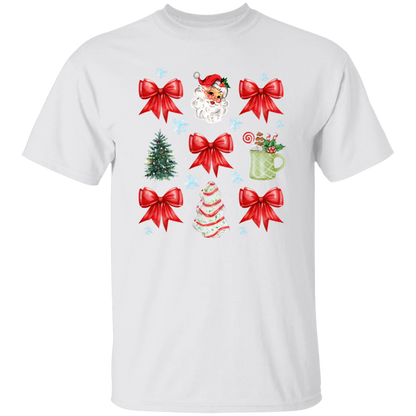 Christmas Coquette Bow T-shirt | Sweatshirt