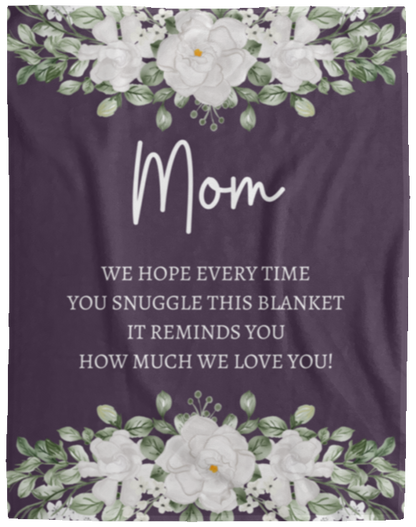 Mom Flower Blanket | How Much We Love You | Mother's Day Gift