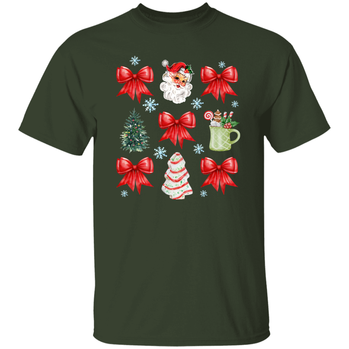 Christmas Coquette Bow T-shirt | Sweatshirt