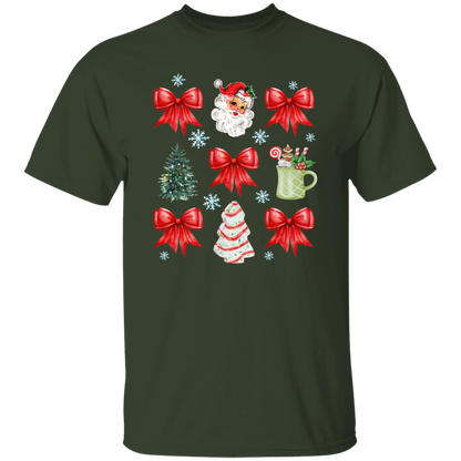 Christmas Coquette Bow T-shirt | Sweatshirt