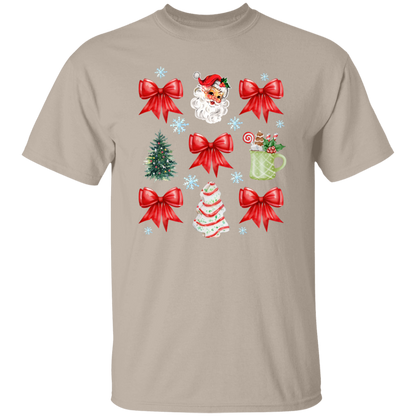 Christmas Coquette Bow T-shirt | Sweatshirt