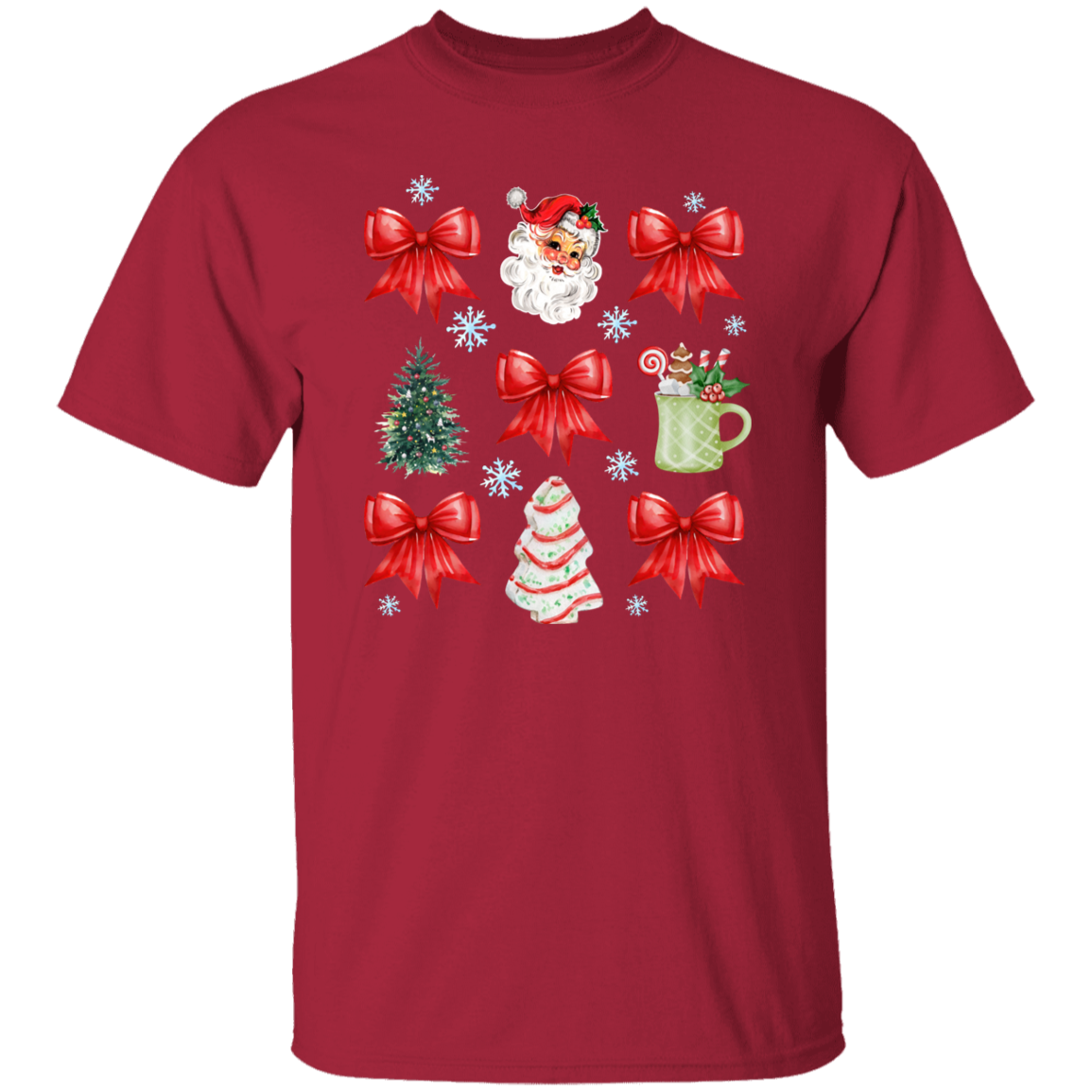 Christmas Coquette Bow T-shirt | Sweatshirt