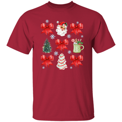 Christmas Coquette Bow T-shirt | Sweatshirt