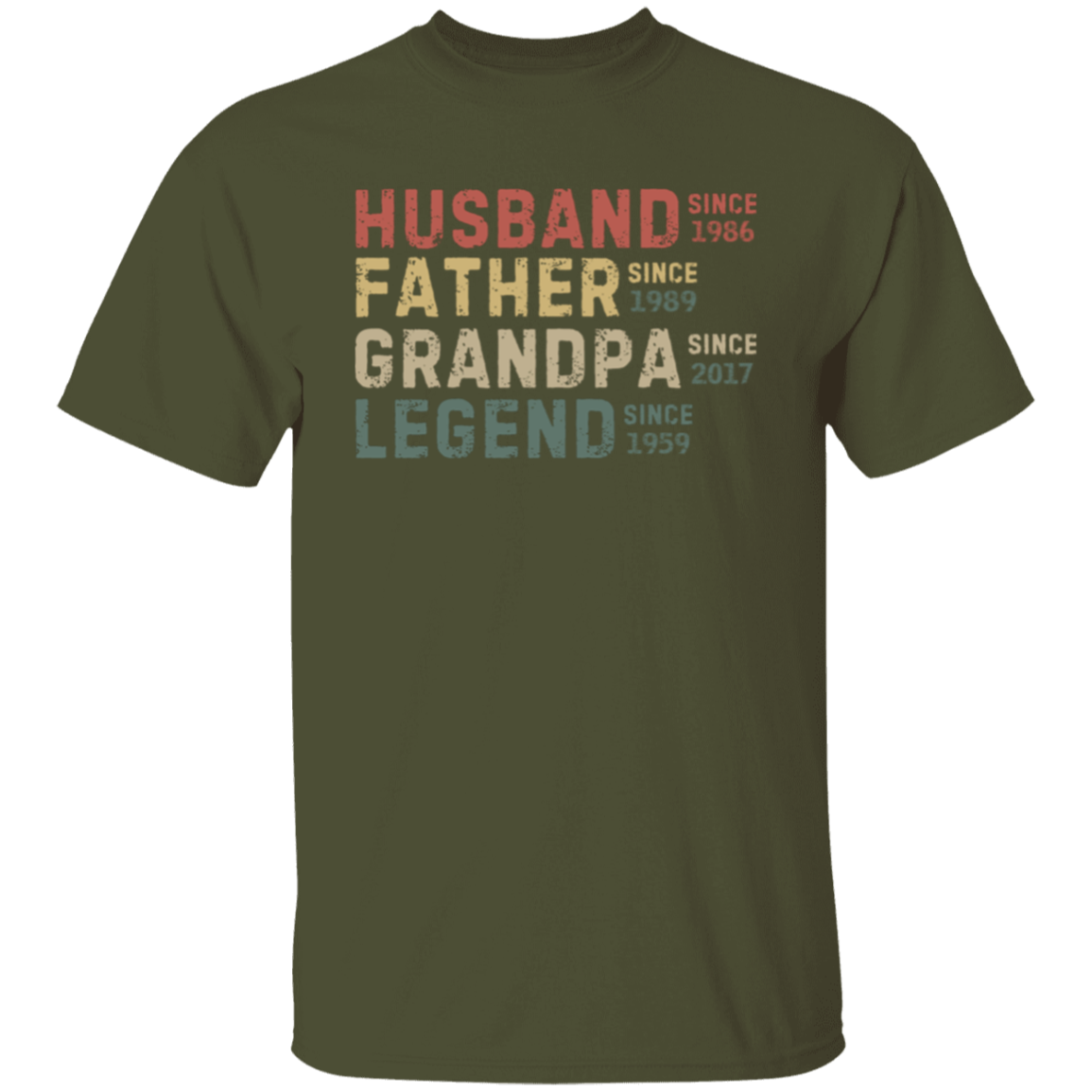 Husband Father Grandpa Legend T-Shirt