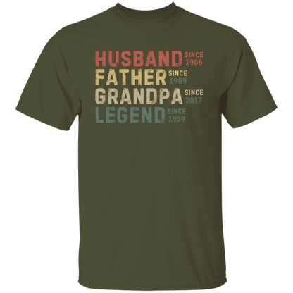 Husband Father Grandpa Legend T-Shirt