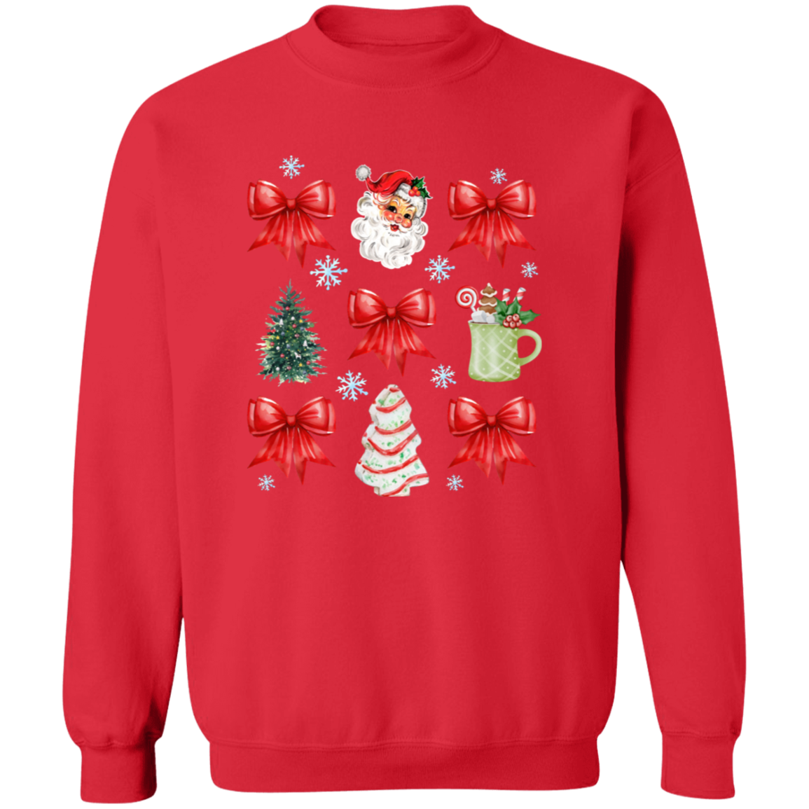 Christmas Coquette Bow T-shirt | Sweatshirt