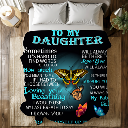 To My Daughter | Arctic Fleece Blanket