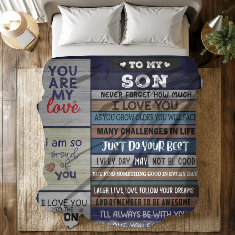 To My Son | Arctic Fleece Blanket