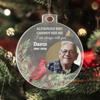 I Am Always With You - Personalized Memorial Photo Ornament